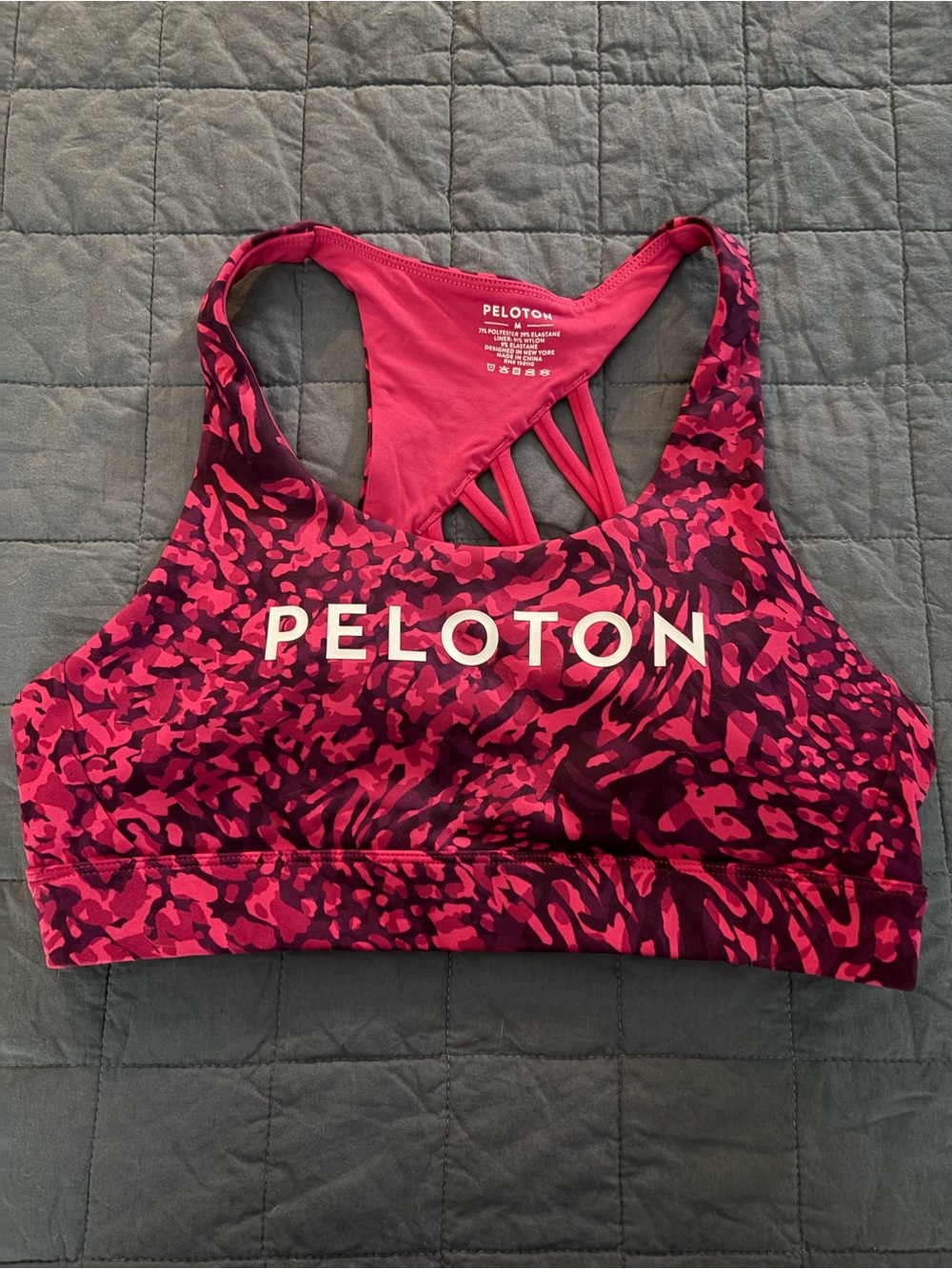 Peloton Women's Pink Sports Bra